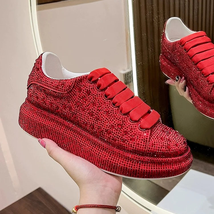 Red Diamond Fashion Sneakers