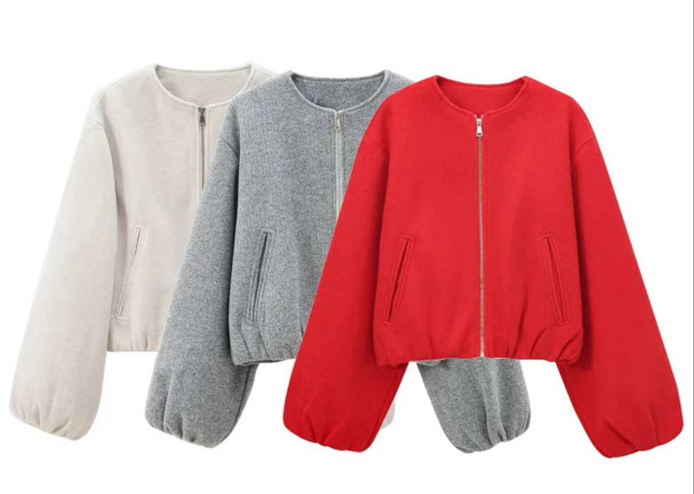 Women’s Zipper Bomber Jacket