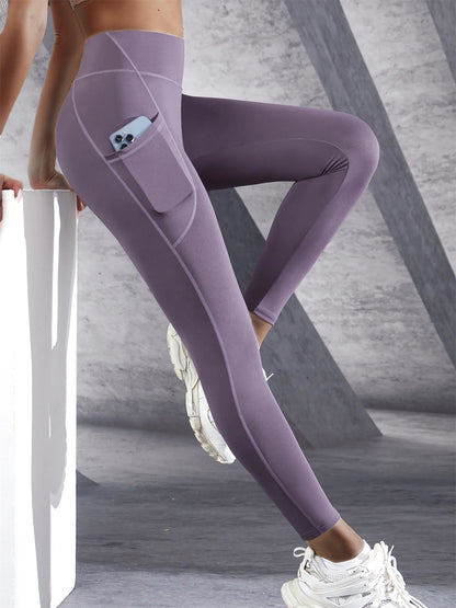 Yoga Pants with Pockets | Push-Up Running Sports Tights