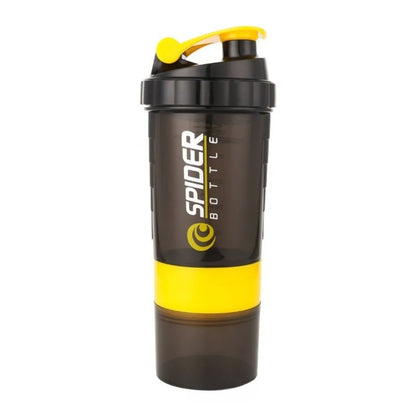 Multi-Layer Shaker Cup | 3-in-1 Protein Bottle for Gym & Bodybuilding