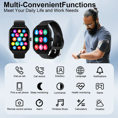 New Model Smartwatch Dial to Answer Calls Calorie Tracking