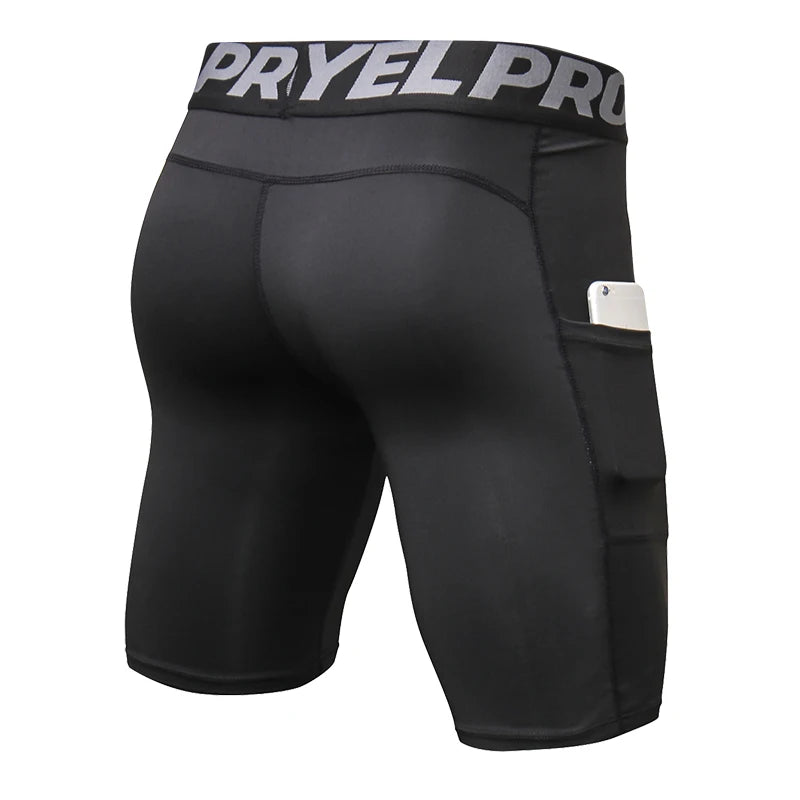 Quick-Dry Gym Workout Shorts with Pocket