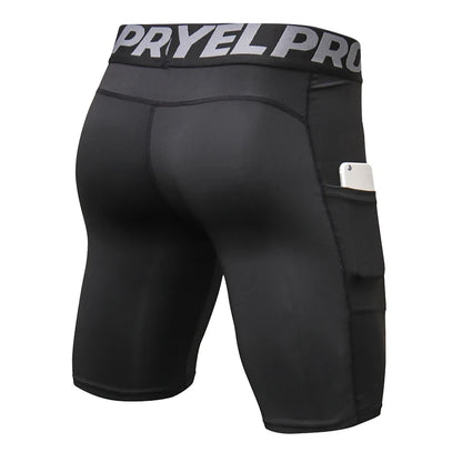 Quick-Dry Gym Workout Shorts with Pocket