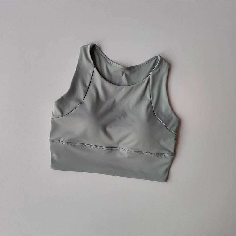 Women's Breathable Full-Cup Yoga & Running Vest for Summer Fitness