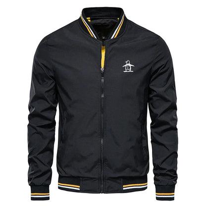 Men’s Stand Collar Zipper Sports Jacket