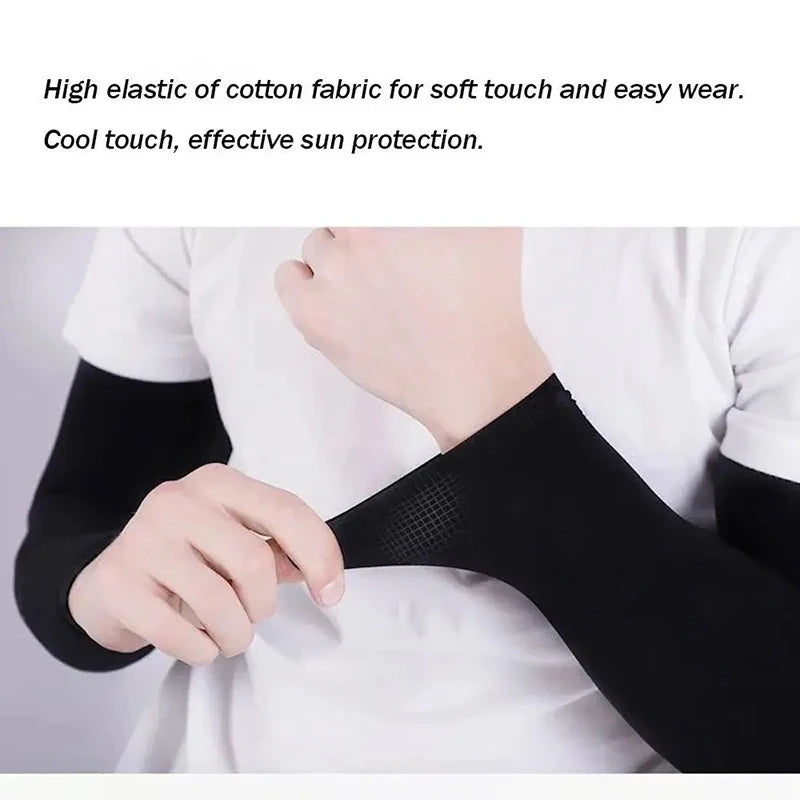 1 Pair UV Protection Cooling Arm Sleeves for Outdoor Sports