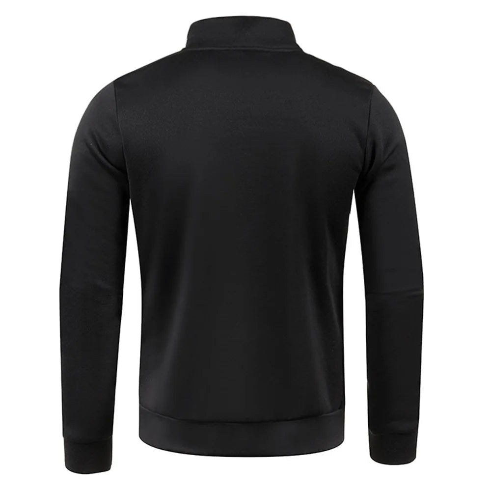 Half Zipper Solid Color Turtleneck Hoodie