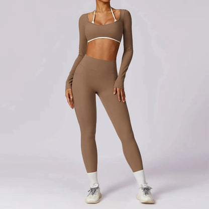 Women’s Sportswear Set – Push Up Bra & Gym Leggings