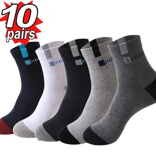 Breathable Cotton Sports Stockings - for Men