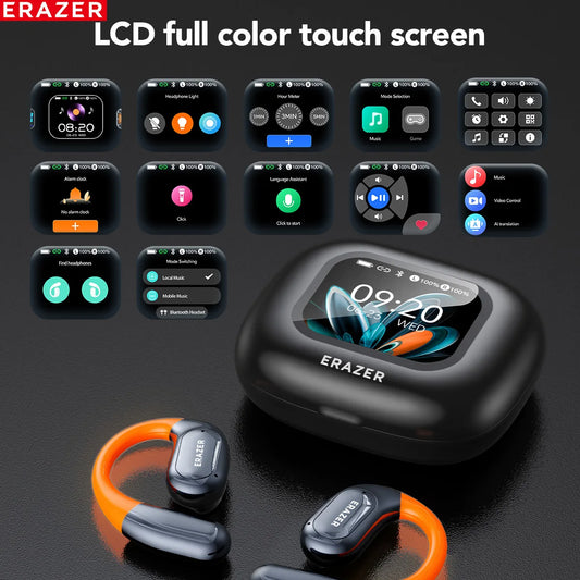 Sports Bluetooth V5.4 Wireless Earphones – Open-Ear AI Translation