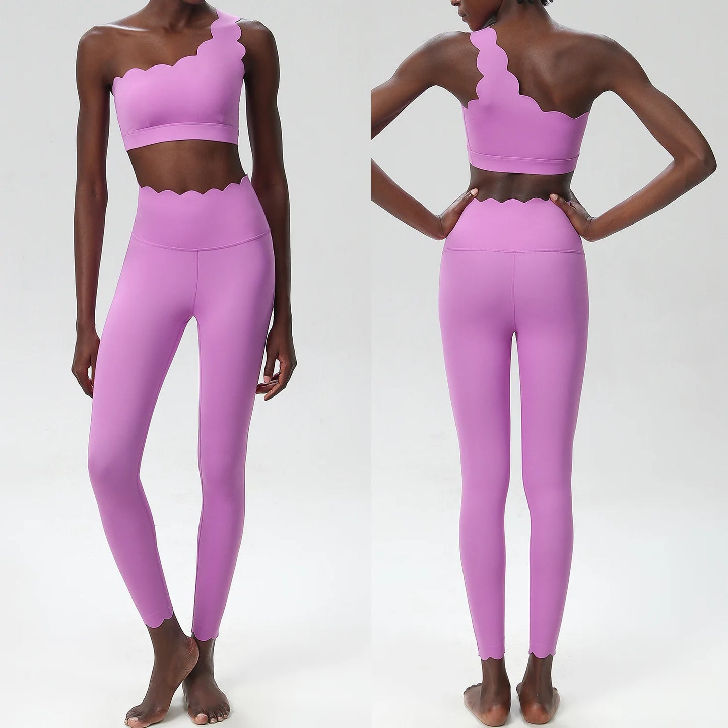 Women's Stretchy Buttery Soft Gym Outfit – 1 Set