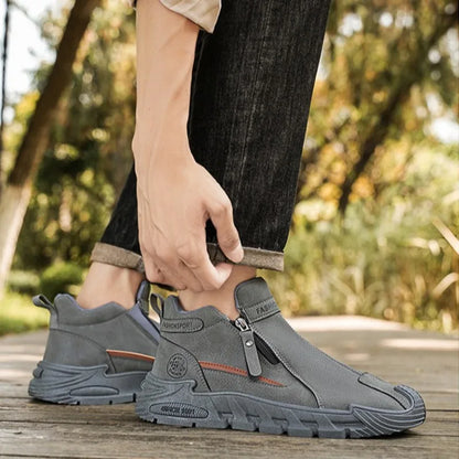 Men’s Casual Outdoor Zipper Sneakers