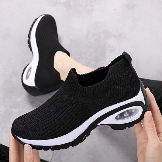 New Trendy Women's Wedge Platform Sneakers