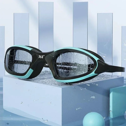 Professional Swimming Goggles & Silicone Cap