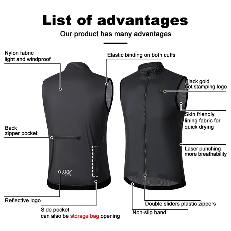 Windproof Cycling Vest