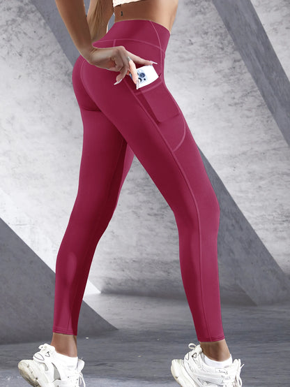 Yoga Pants with Pockets | Push-Up Running Sports Tights