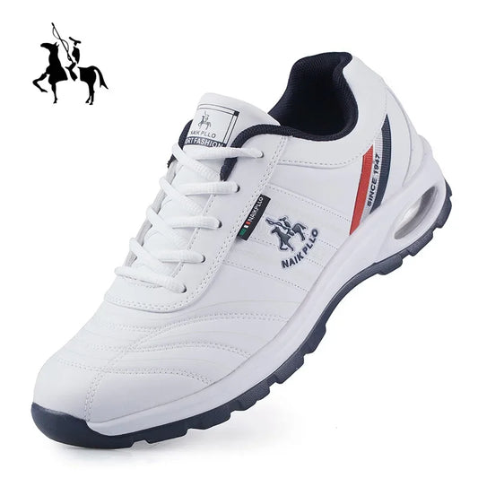 New Men’s Outdoor Leather Casual Sneakers