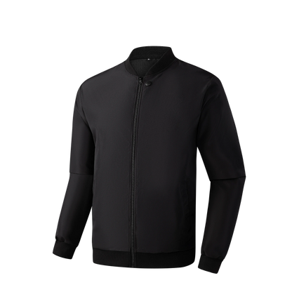 Spring/Autumn Men’s Solid Color Baseball Collar Jacket