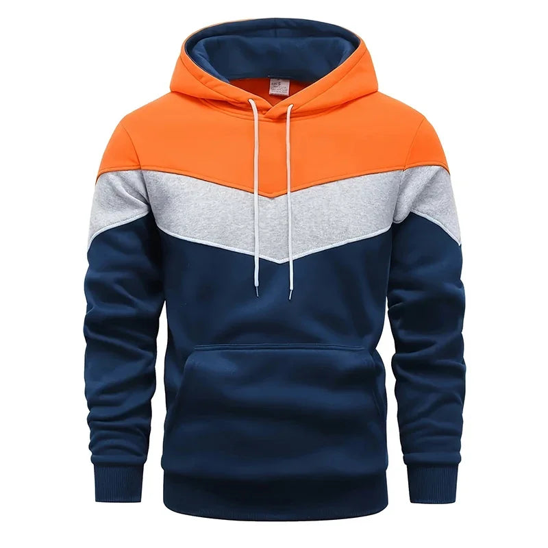 Men’s Tricolor Tracksuit – Hoodie & Sweatpants Set