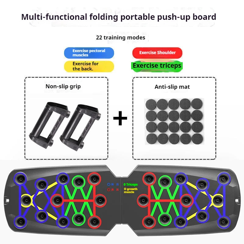 Portable & Foldable Push-Up Board
