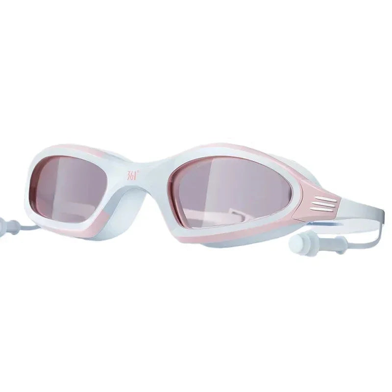 Professional Swimming Goggles & Silicone Cap