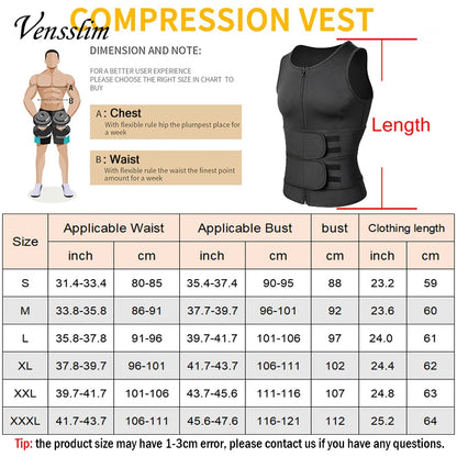Sauna Sweat Compression Shapewear for Slimming & Workout Support - Vensslim