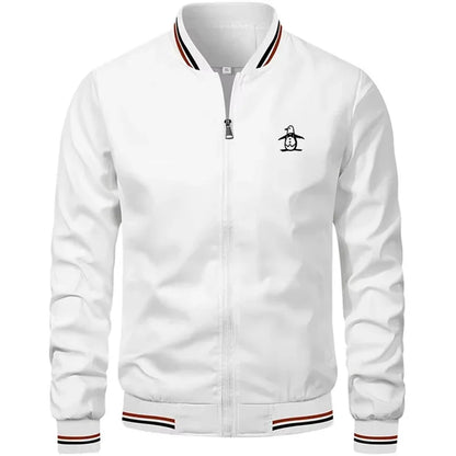Men’s Stand Collar Zipper Sports Jacket