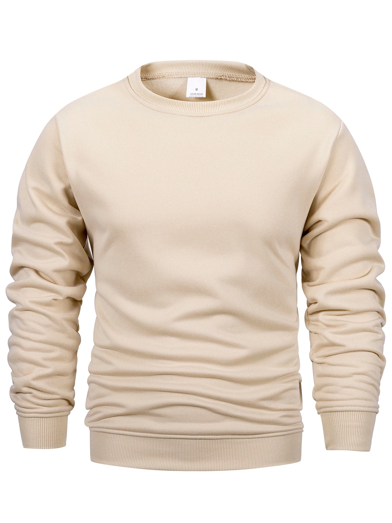 Men’s Long Sleeve Pullover – Crew Neck Solid Sweatshirt