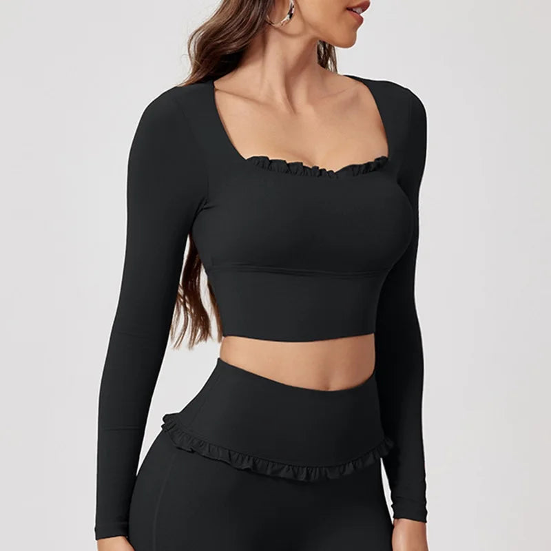 Cloud Hide Women’s Long Sleeve Yoga Top