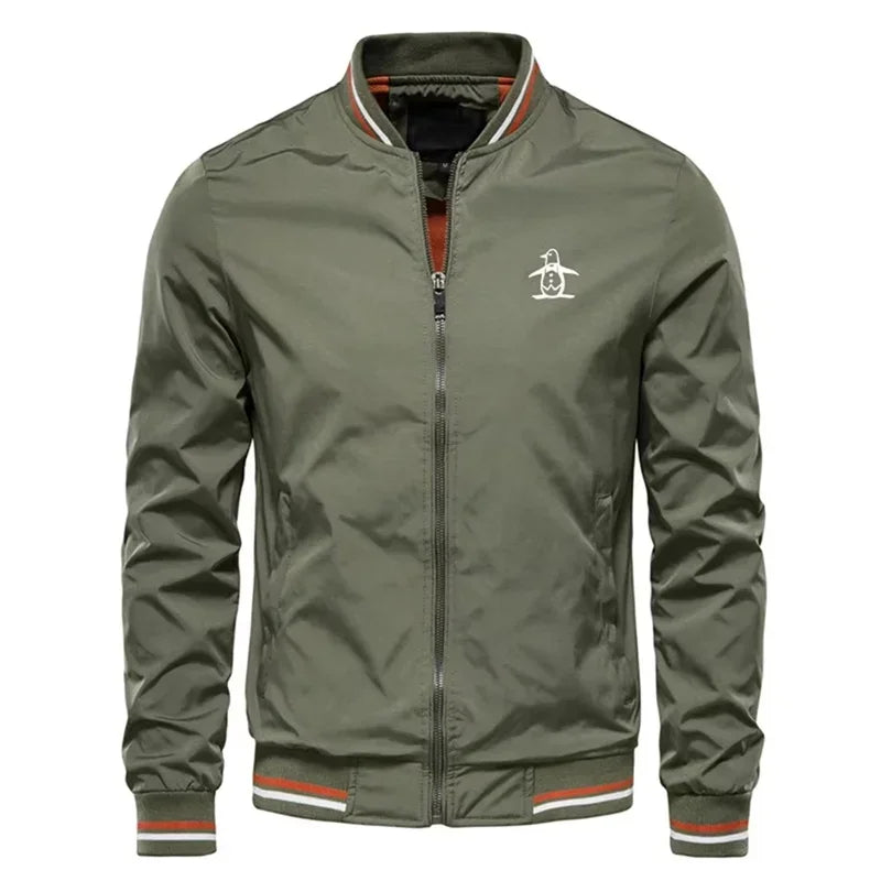 Men’s Stand Collar Zipper Sports Jacket