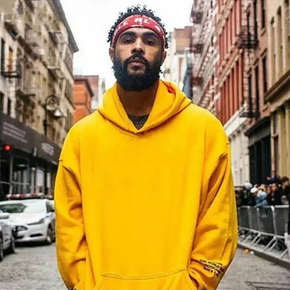 Solid Color Pocket Hoodies