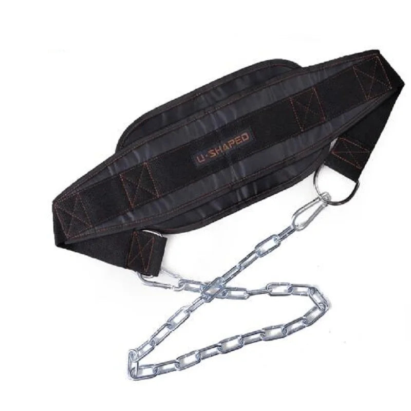 Thicker Metal Chain Weight Lifting Dip Belt Pull-Up