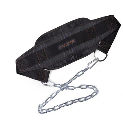 Thicker Metal Chain Weight Lifting Dip Belt Pull-Up