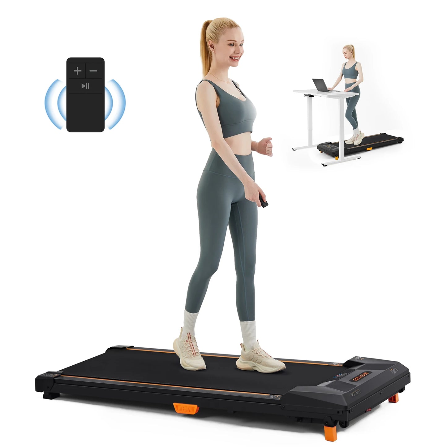 Compact Under Desk Treadmill - 330lbs Weight Capacity