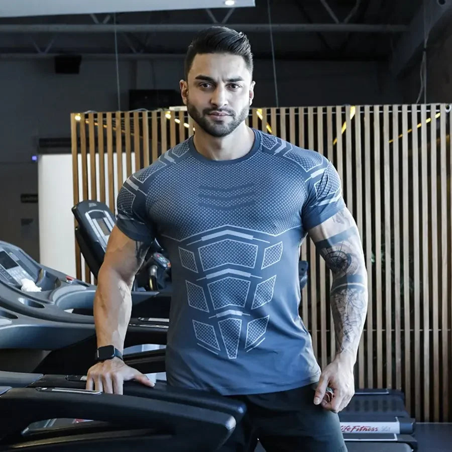 Men's Quick-Dry Compression Training T-Shirt