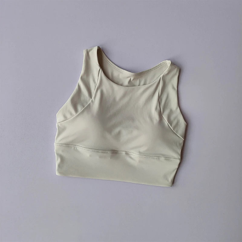 Women's Breathable Full-Cup Yoga & Running Vest for Summer Fitness