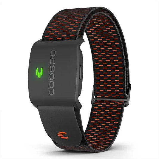 Monitor Armband – Bluetooth 5.0 & ANT+ Fitness Sensor with Heart Rate Zones & Calorie Tracking