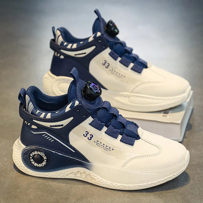 Sneakers with Rotating Buckle Comfy Durable Non-Slip & Lace up