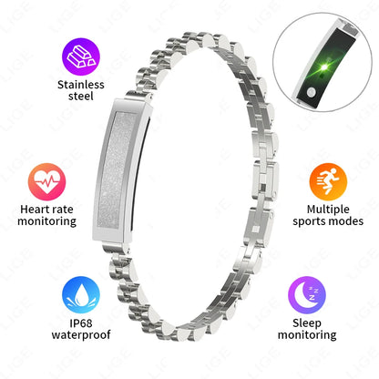 New Smartwatch & Fitness Bracelet – Waterproof Pedometer
