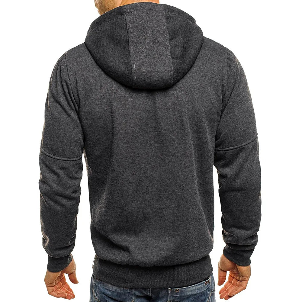Long Sleeve Zipper Hooded Sweatshirt
