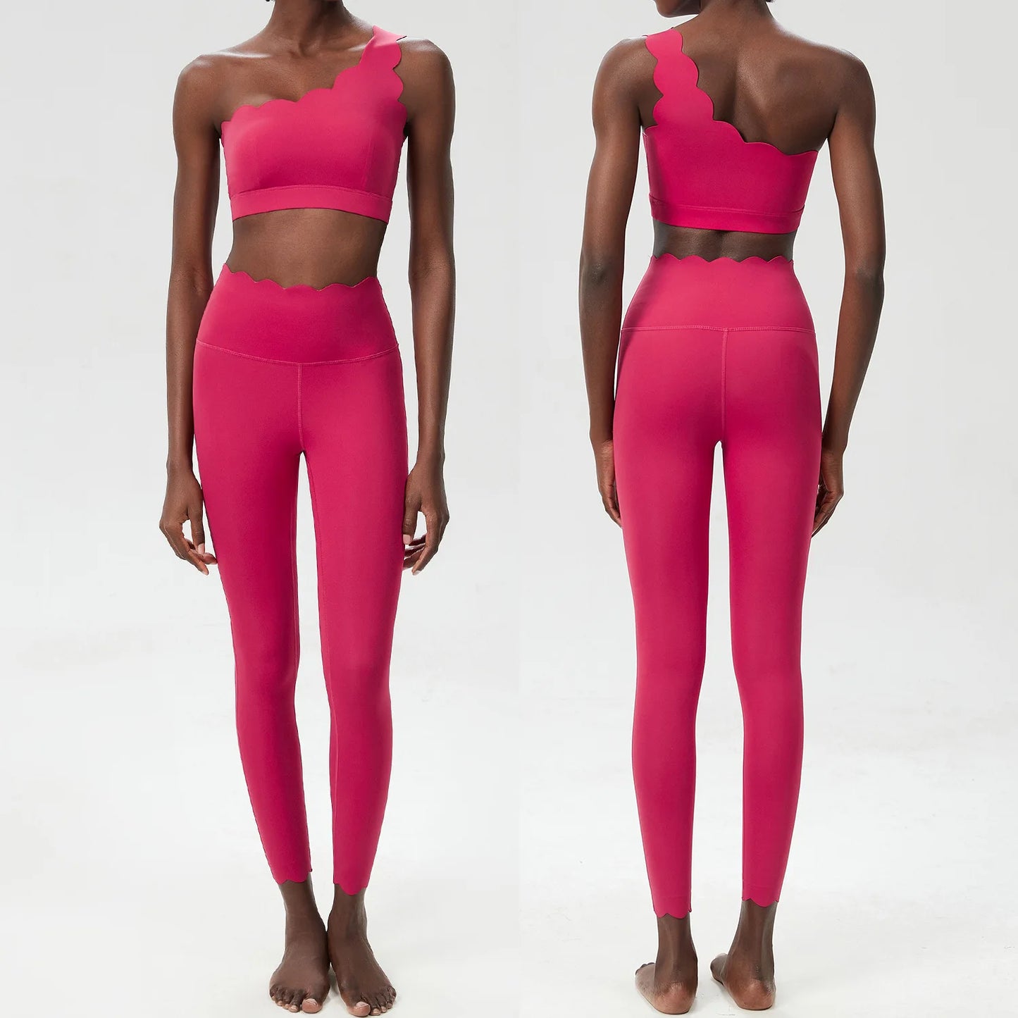 Women's Stretchy Buttery Soft Gym Outfit – 1 Set