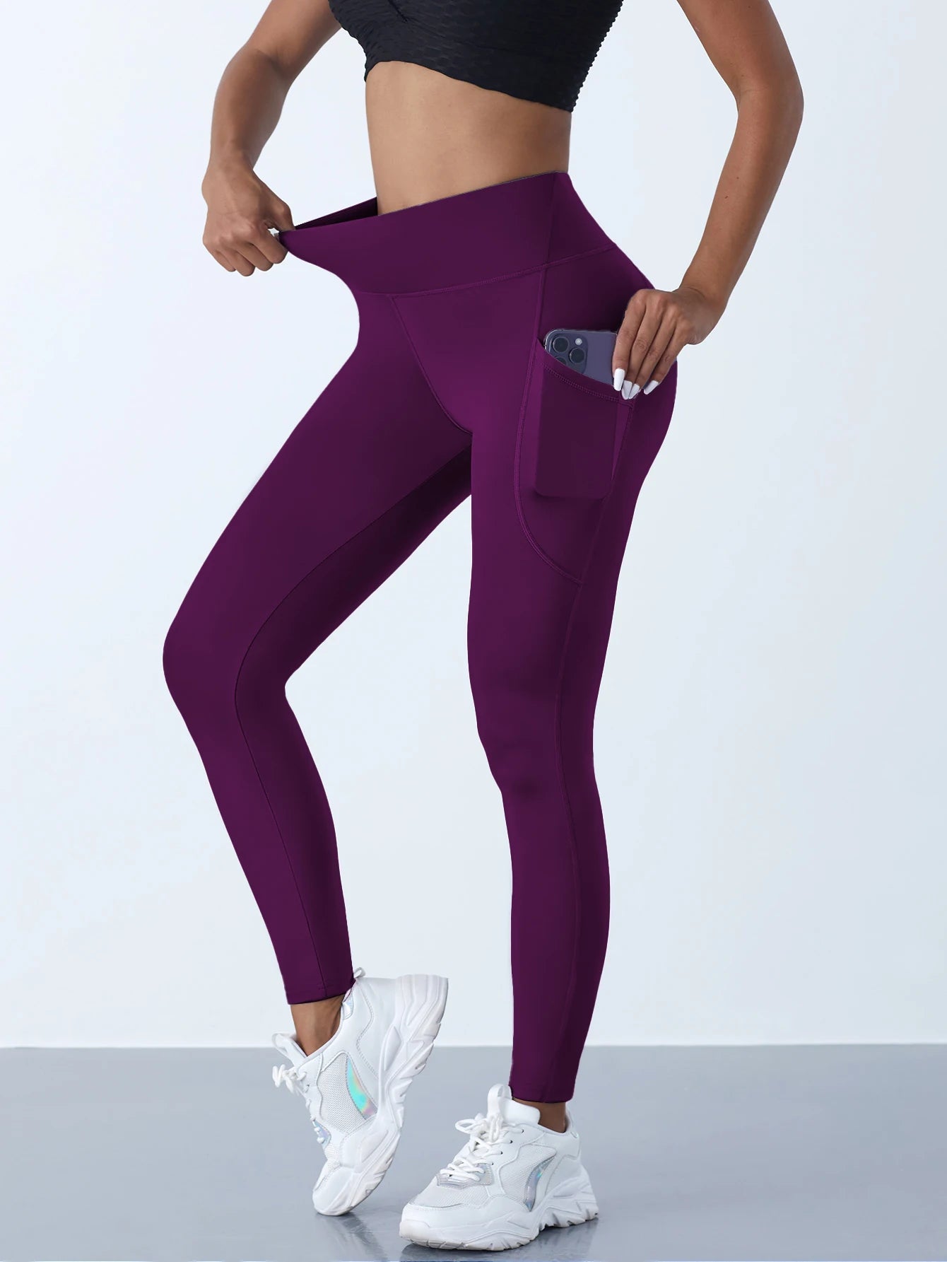 Yoga Pants with Pockets | Push-Up Running Sports Tights