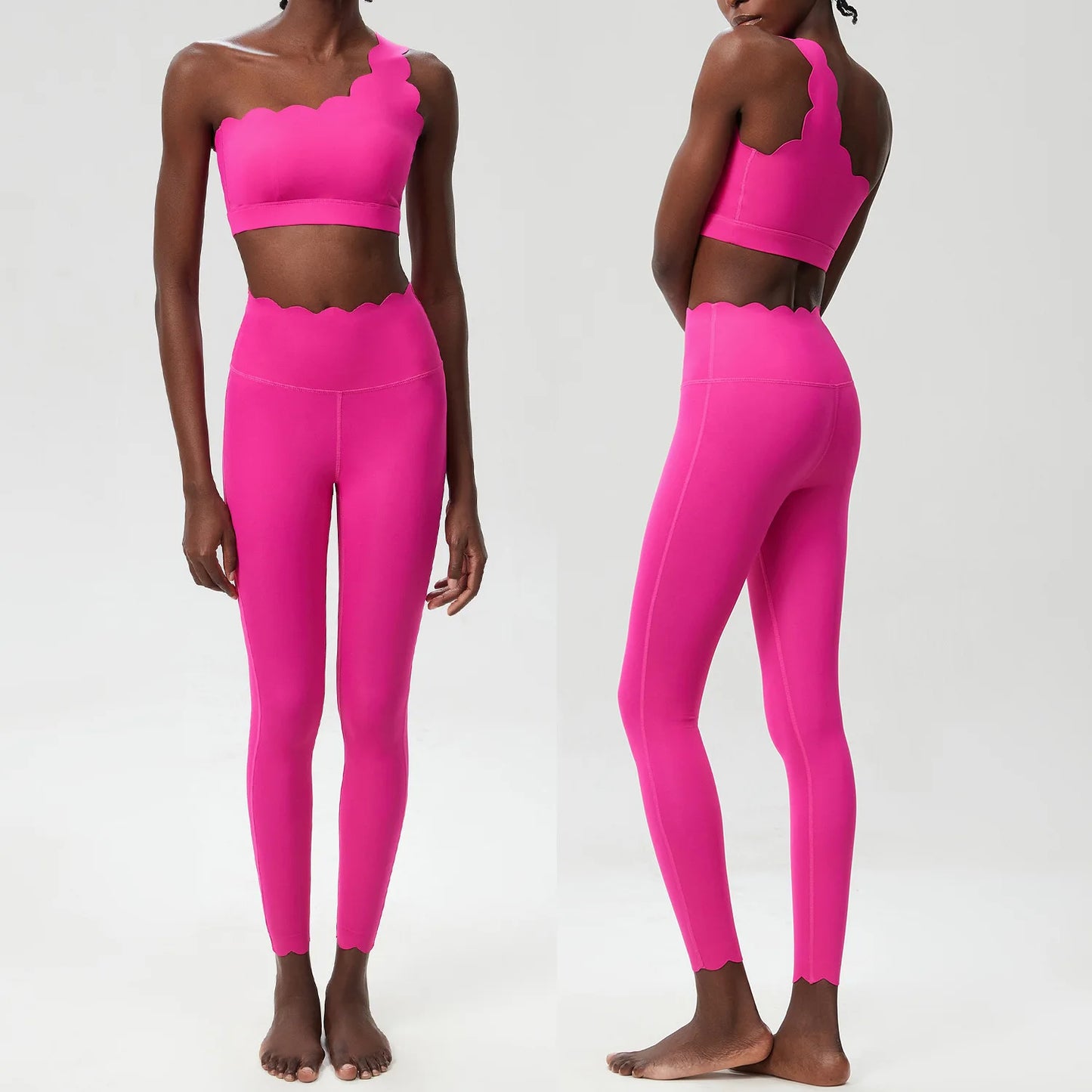 Women's Stretchy Buttery Soft Gym Outfit – 1 Set