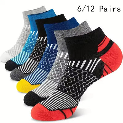 6-12 Pairs High-Quality, Low-Cut Socks