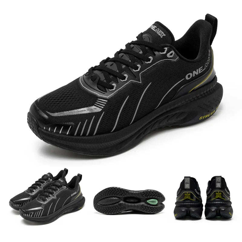 New Cushioning Running Shoes For Men Suitable Heavy Runners Lace Up