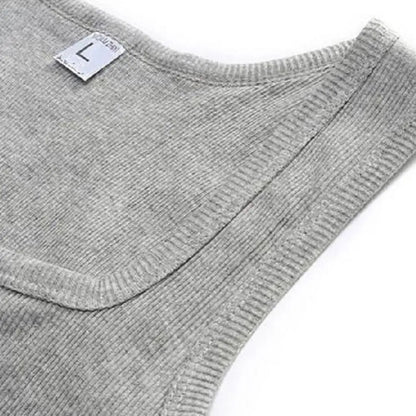 Sleeveless Cotton T-Shirt