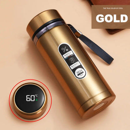 500ml-1 Liter Stainless Steel Thermos Bottle with LED Temperature Display