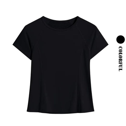 Women’s Summer Gym Tee - Breathable Workout Yogawear