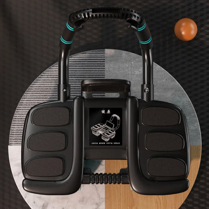 Six-Wheel Abdominal Exerciser for Home Gym Fitness | Automatic Rebound Abs Wheel