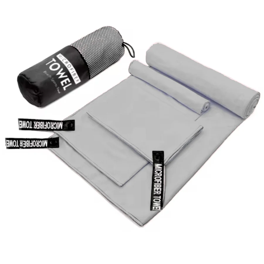 Microfiber Travel Towel Set – 3-in-1 Quick Dry Gym-Towels